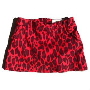 Kate Spade Red Cheetah Print Skirt